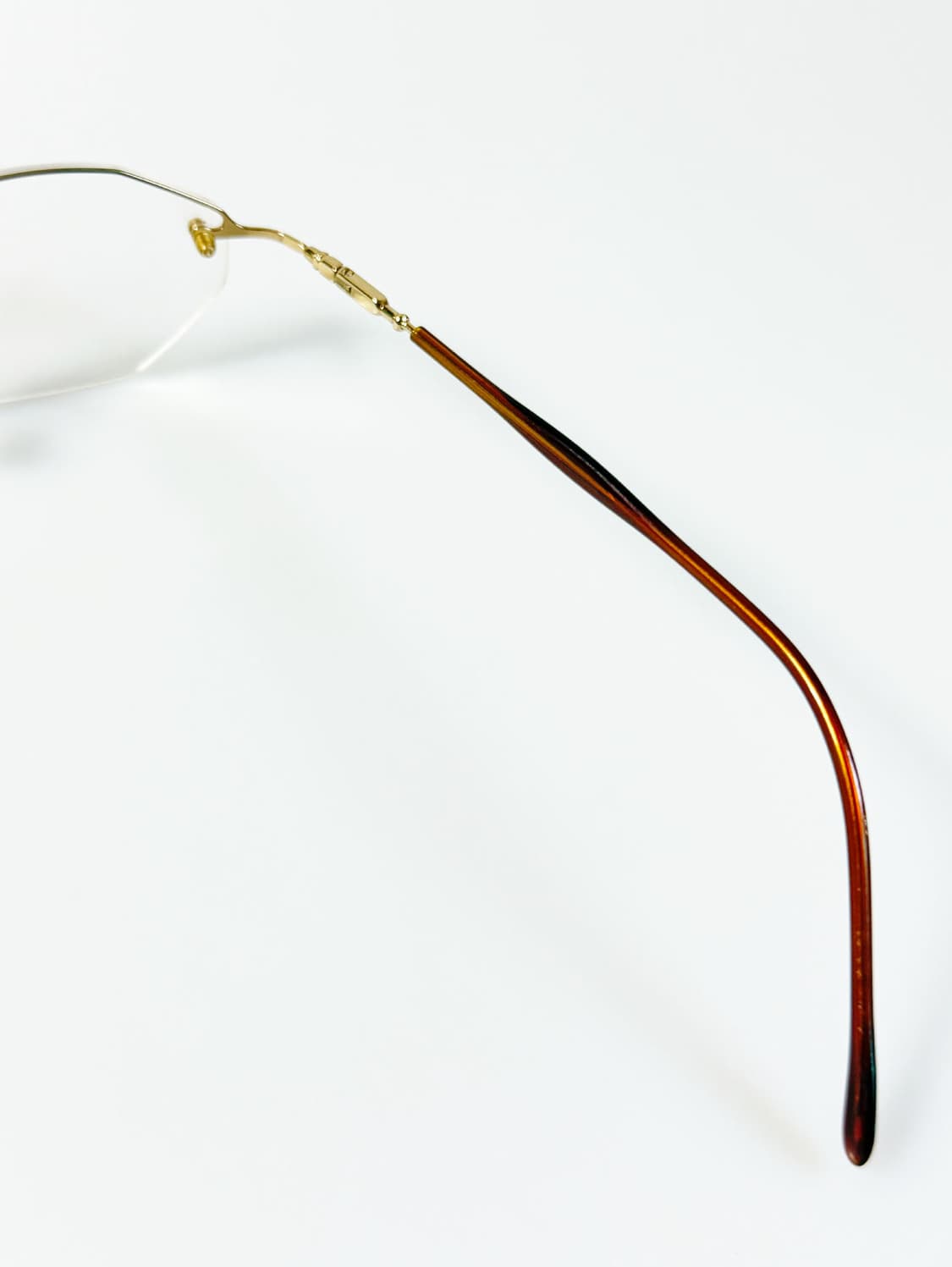 JEEP 골드 무테 스퀘어 메탈 프레임 빈티지 안경 상품이미지6