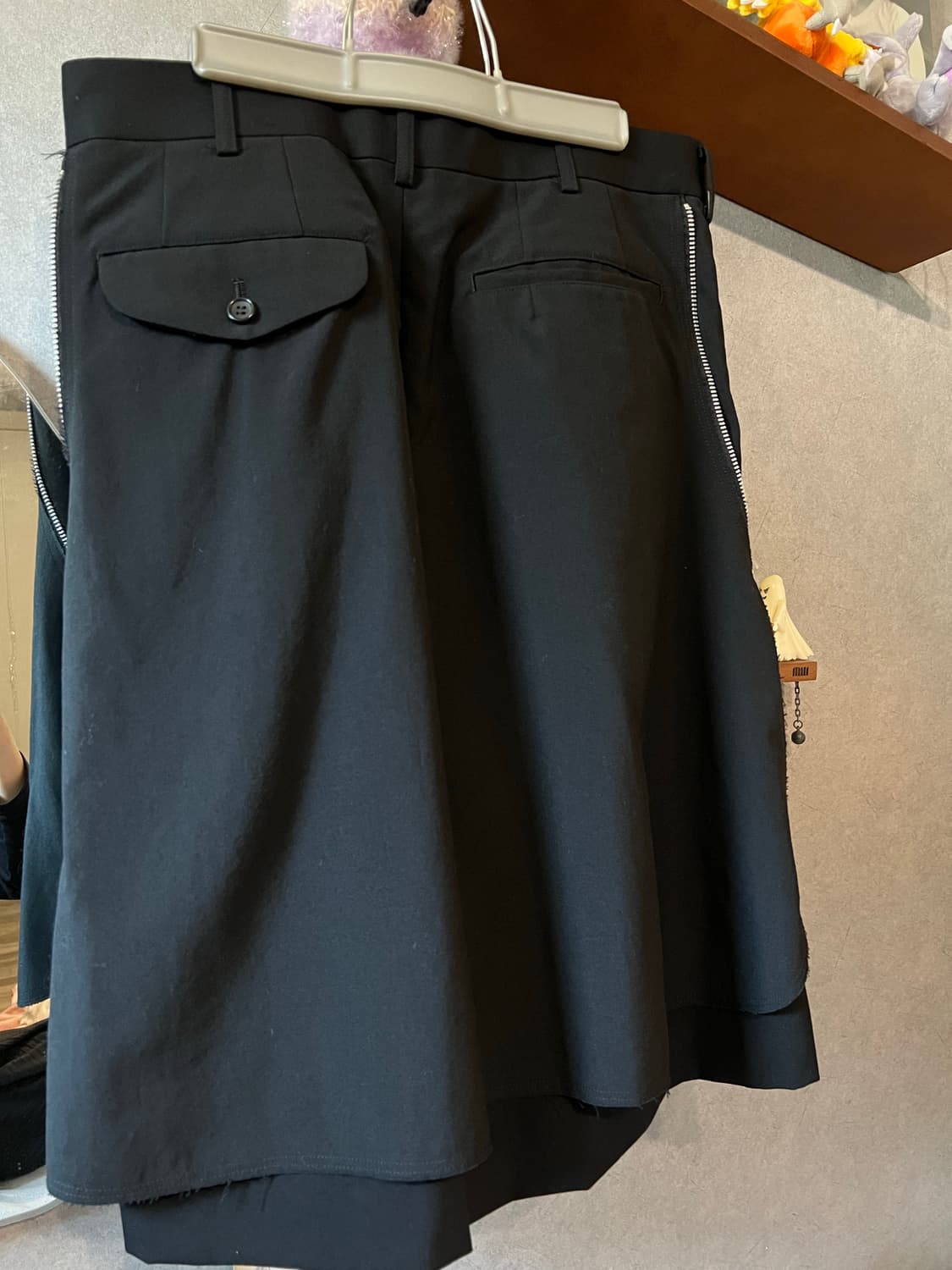 꼼데가르송 옴므플러스 사이드 집 쇼츠 하프 팬츠 상품이미지2