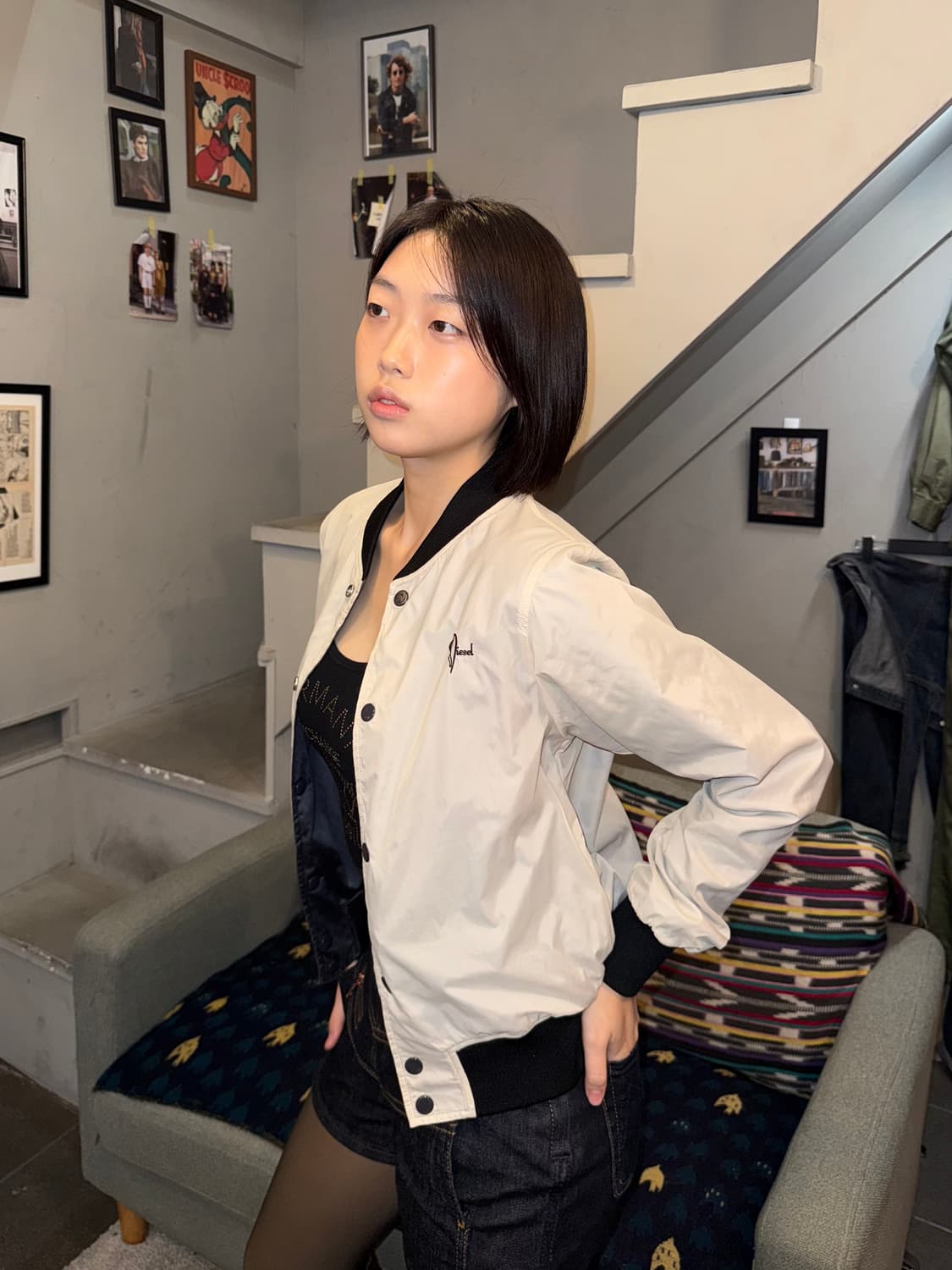 Diesel back print reversible Jacket 상품이미지3