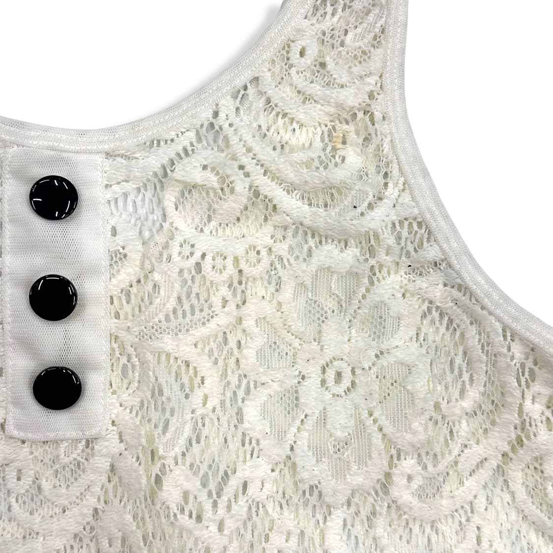 Flower Net Button Sleeveless Top 상품이미지6