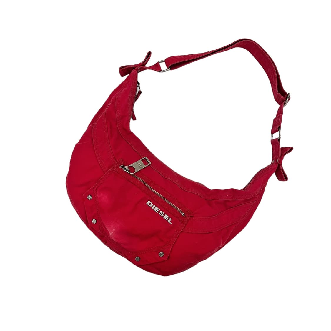 디젤 코튼 크로스바디 하프문백 레드 상품이미지1