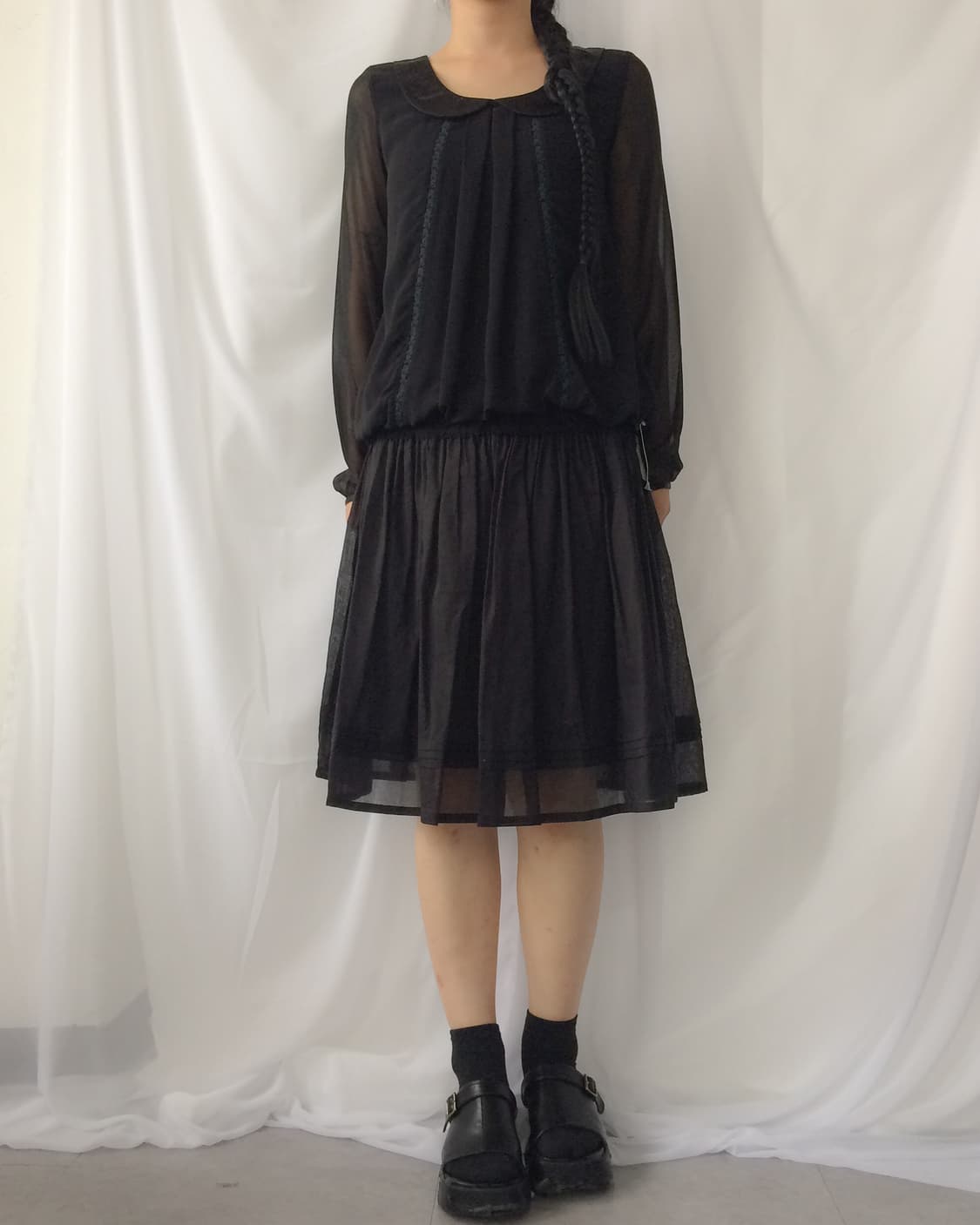 lace trimming  blouse 상품이미지6