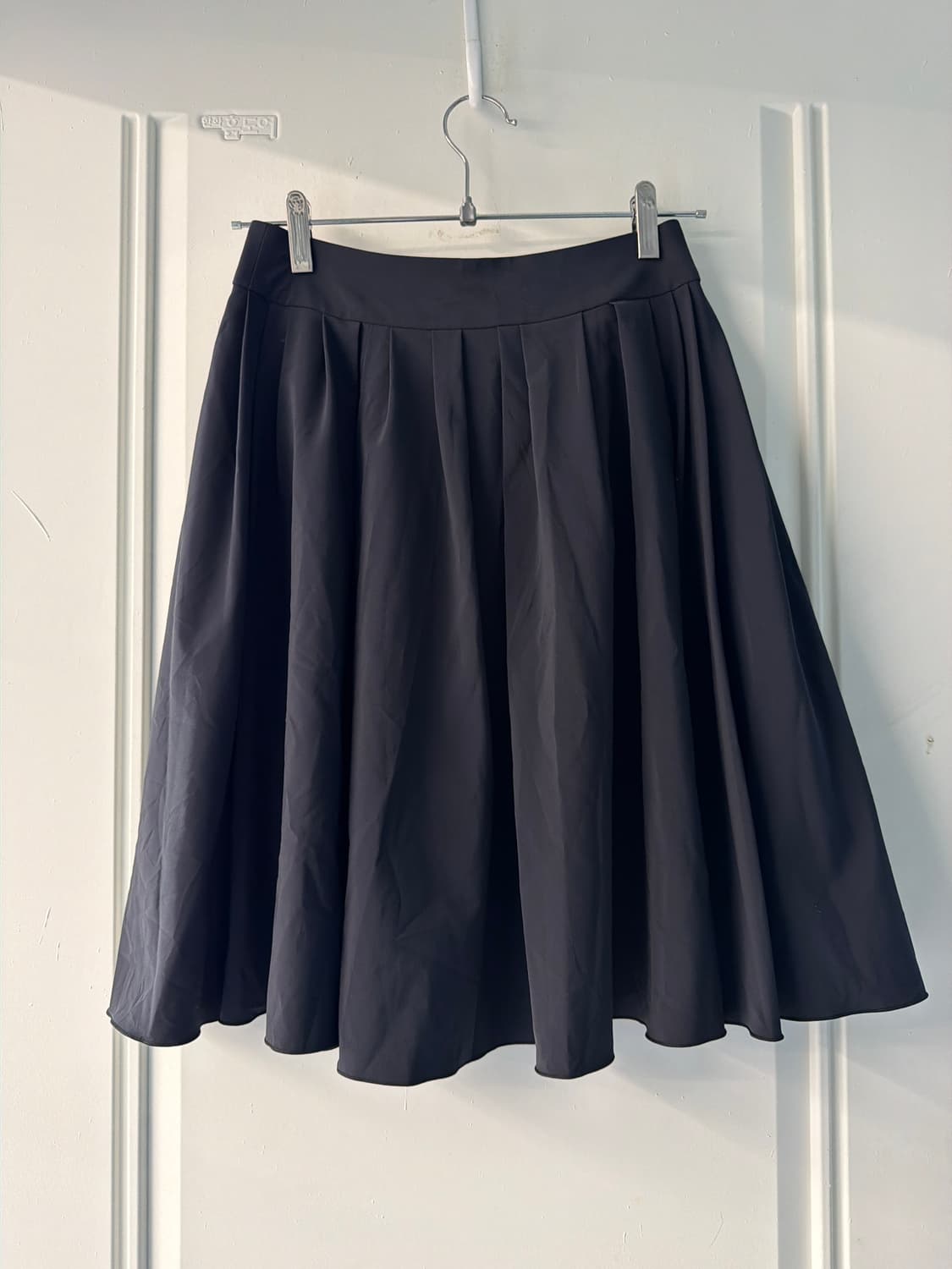 일본빈티지 네이비 핀턱 미디스커트 상품이미지6