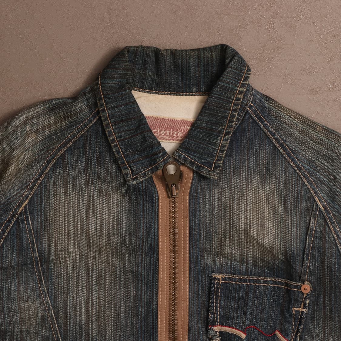 빈티지 USA 워싱 데님 집업 자켓 A1687 상품이미지2