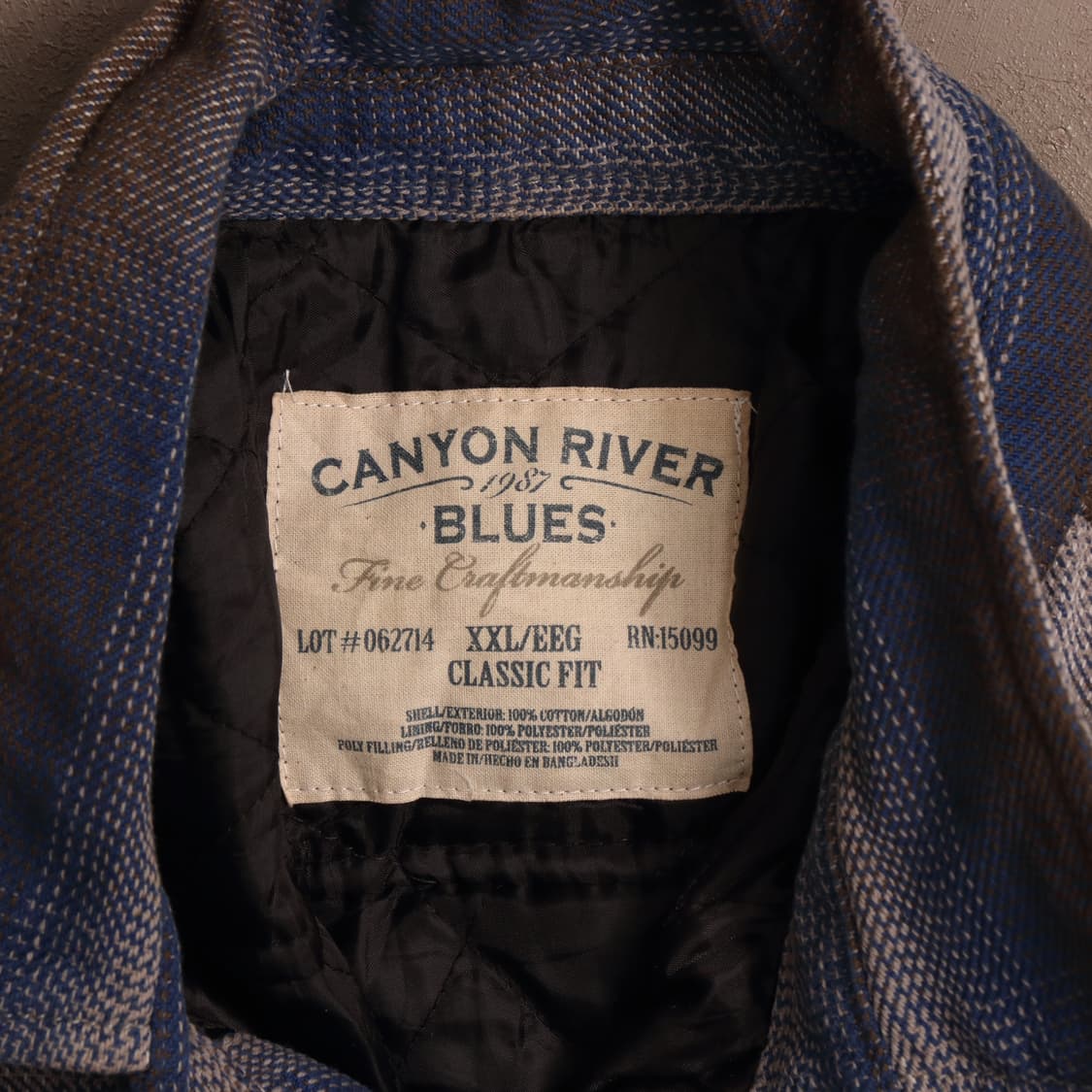 90's 빈티지 USA 플란넬 누빔자켓 A1576 상품이미지3