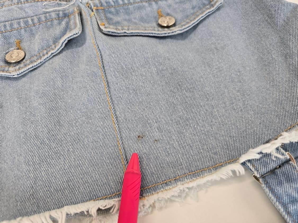 크랭크 레이어드 데님 스커트 팬츠 S 상품이미지10