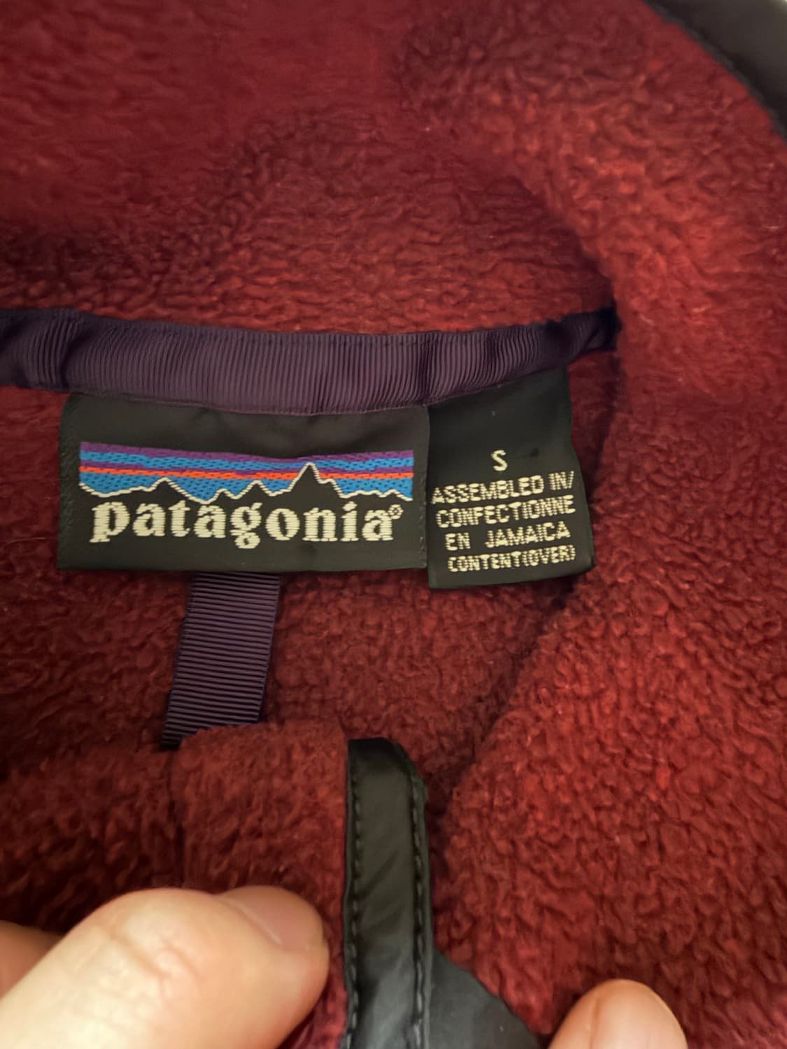[s] 파타고니아 신칠라 스냅티 버건디 상품이미지6