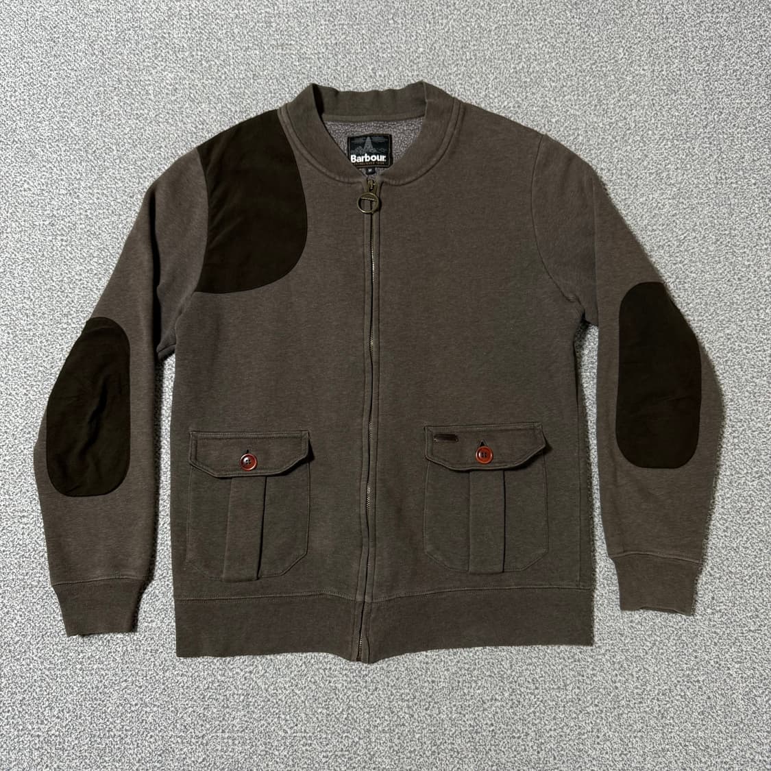 바버 내부 기모 집업 남성용 M 상품이미지1