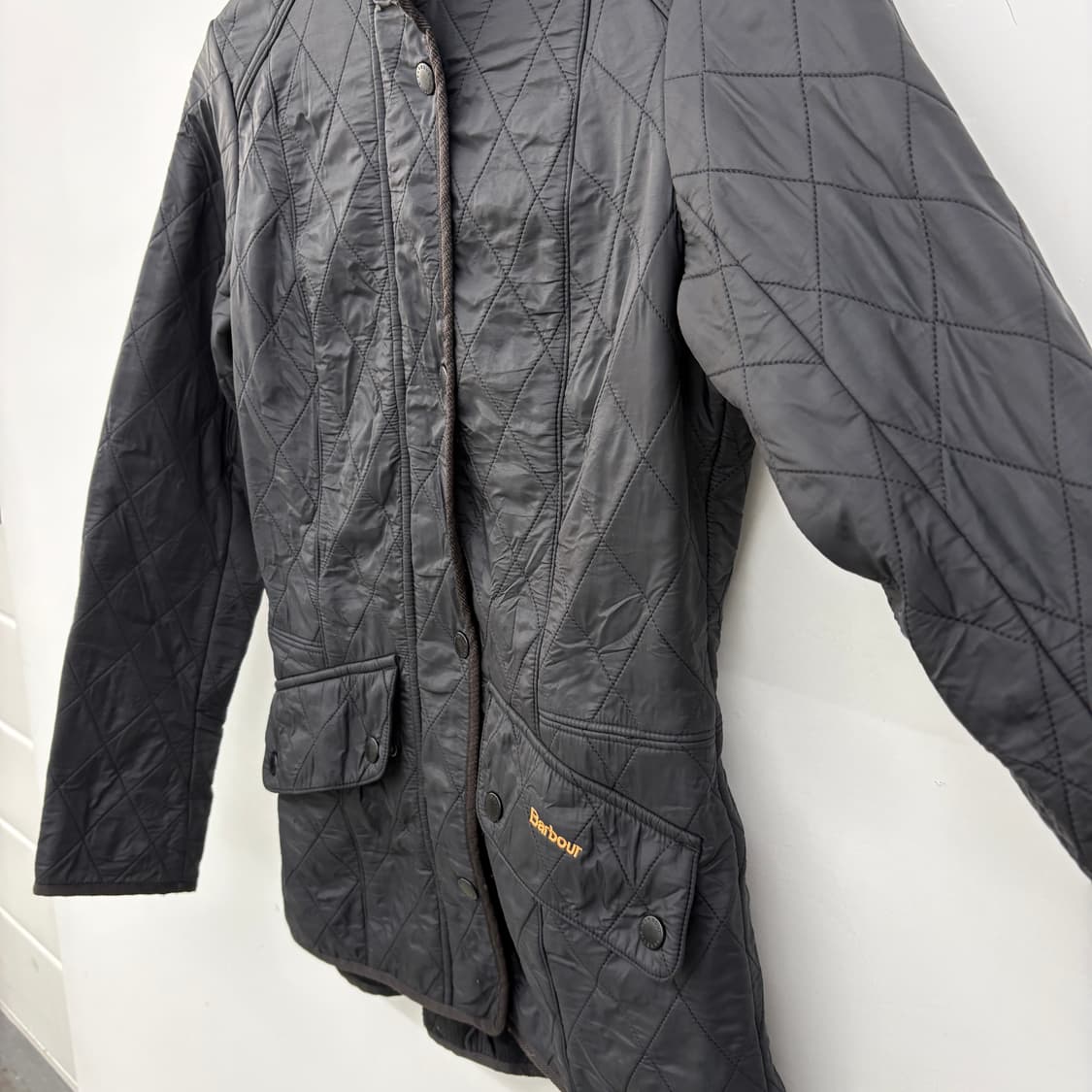 바버 블랙 퀼팅 자켓 여성 S 상품이미지3