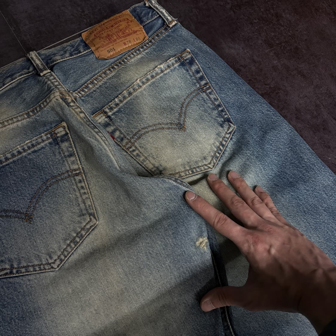 30x32] 00s 리바이스 501 Levis 오리지널 스트레이트 청바지 상품이미지3