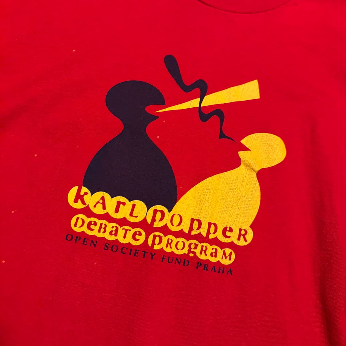 90s Carl popper debate program 싱글스티치 티셔츠 상품이미지3