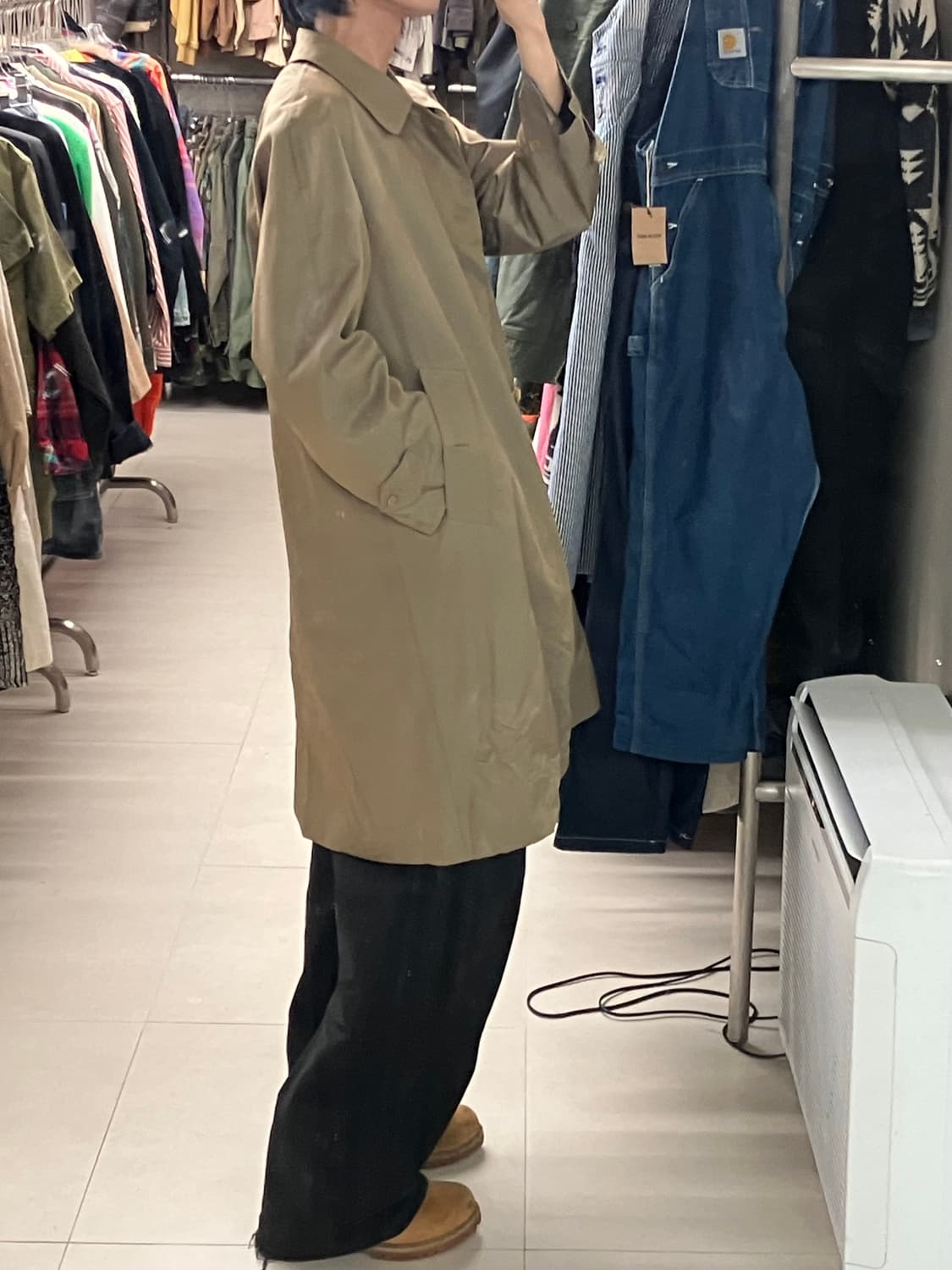 버버리 프레스티지 컬렉션 카키 내피 카코트 S 상품이미지10