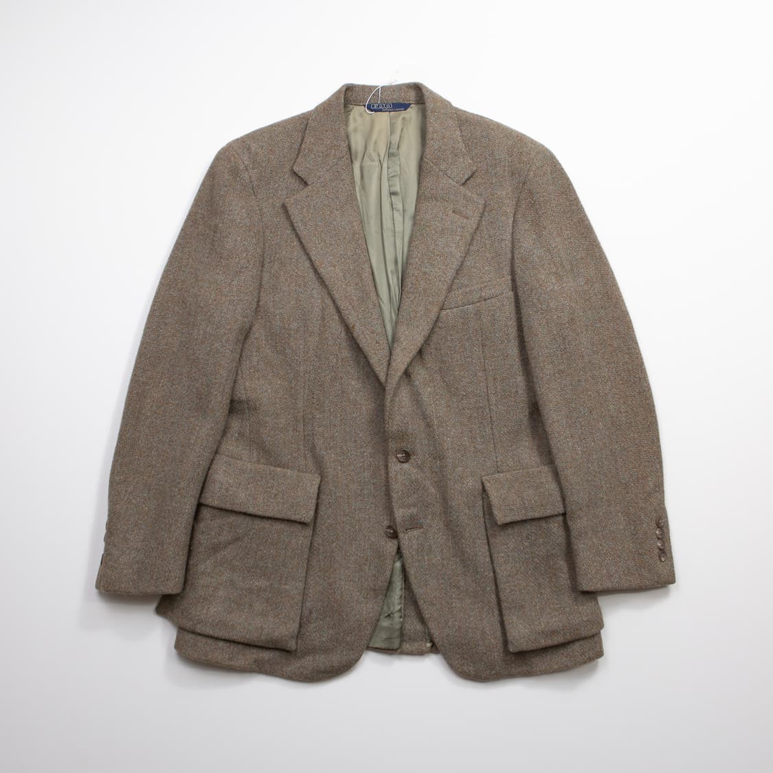 80s 폴로 랄프로렌 울 트위드 블레이저 USA made 상품이미지1