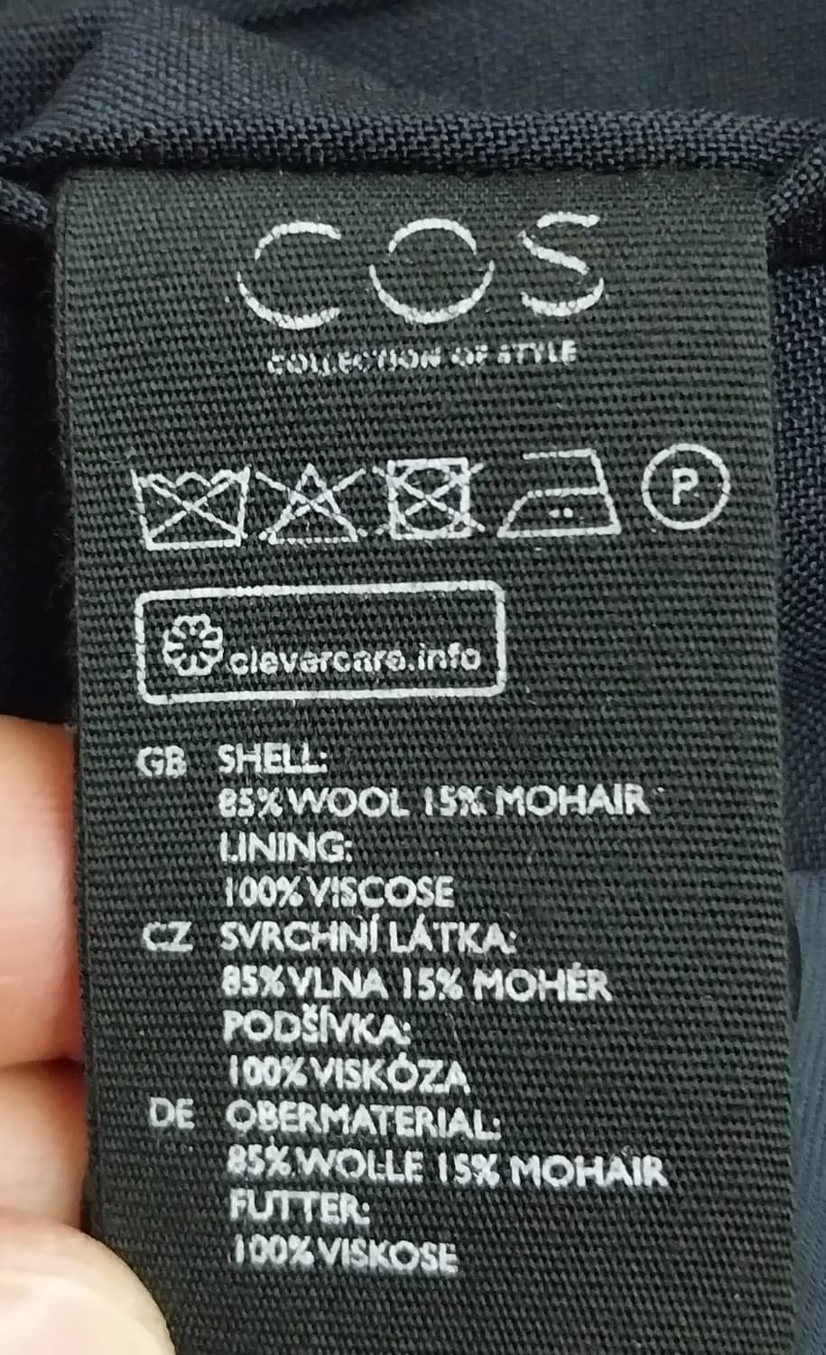 COS 진네이비 울 혼방 블레이져 48 상품이미지5