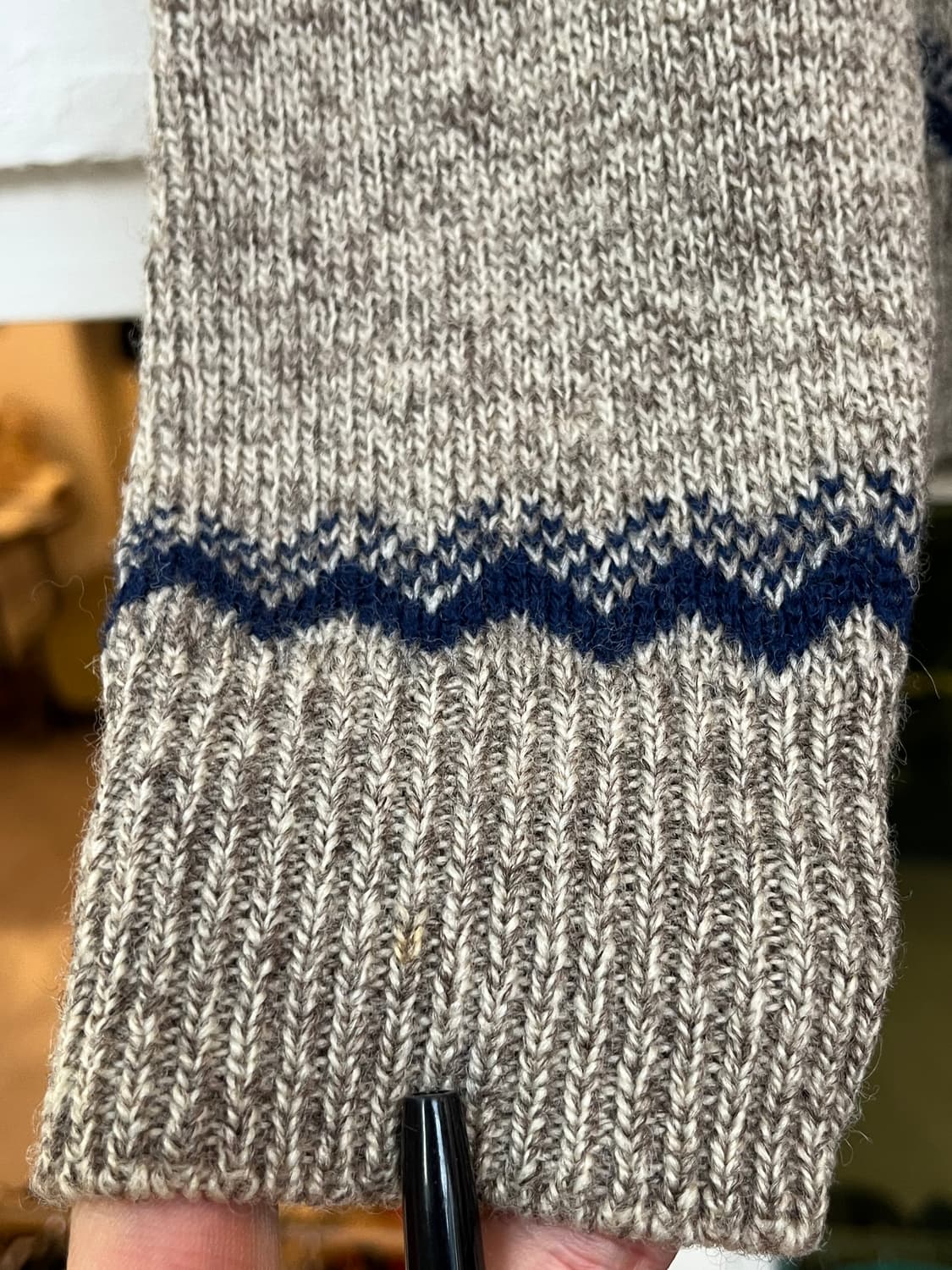 노르딕 울 하프 집업 스웨터 니트 M 상품이미지6