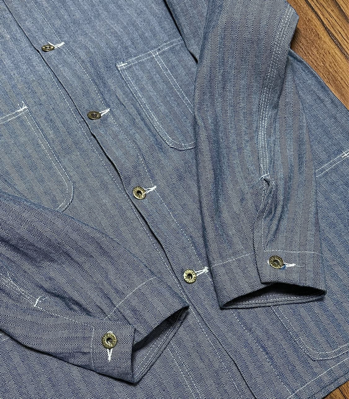 유니버셜오버롤 80-90s  헤링본 커버올 초어자켓 데드스탁 상품이미지2