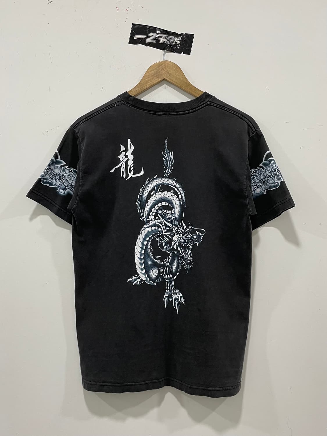 Vtg 페이딩 오리엔탈 드래곤 프린팅 반팔티셔츠 상품이미지4