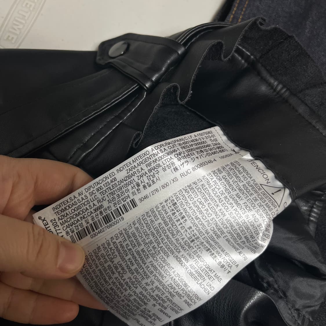 자라 zara 벨티드 레자 플리츠 스커트 상품이미지3