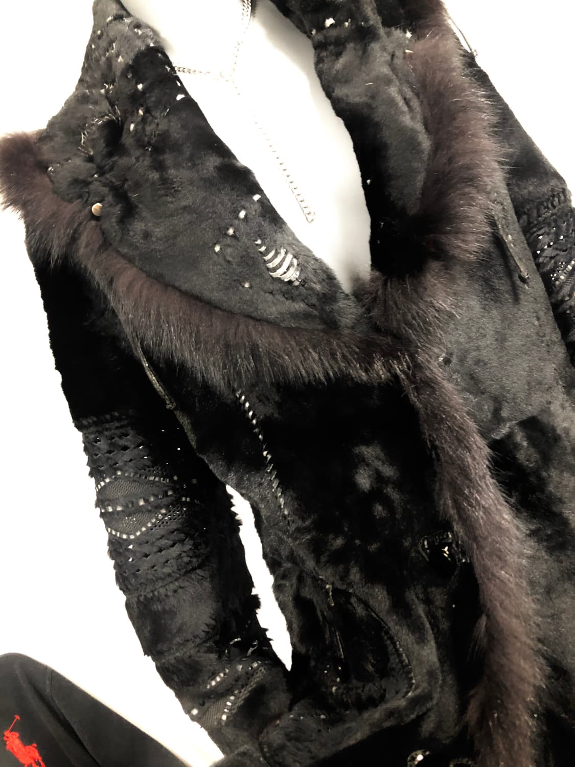 크,,,너무 멋진 아우터,,,퍼트리밍포인트&양면가죽 롱코트자켓 상품이미지6