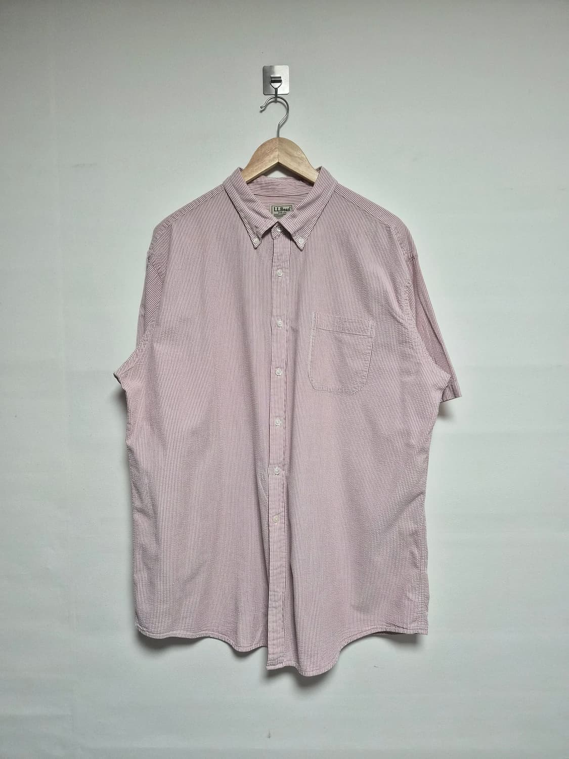 엘엘빈LLBEAN 스트라이프 시어커서 반팔 셔츠 XL - S368 상품이미지1
