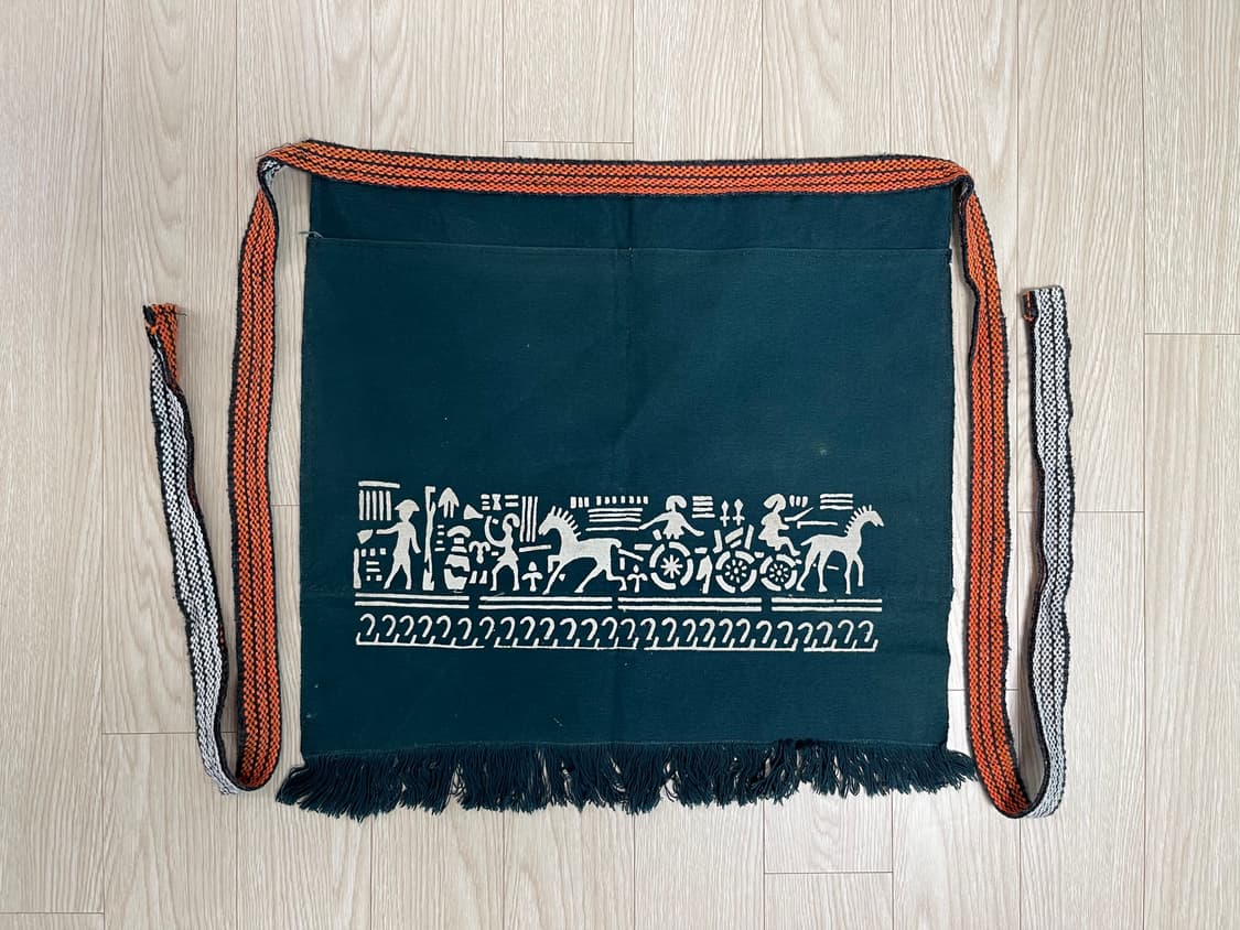 에스닉 빈티지 앞치마 9번 90s 상품이미지1