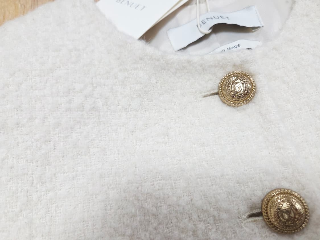 베뉴엣(BENUET) 알파카 울 아리아자켓 55 새상품 상품이미지6