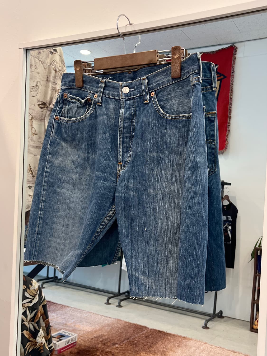 Levis 리바이스 501 컷오프 데님 쇼츠 팬츠 (30-31) 상품이미지1