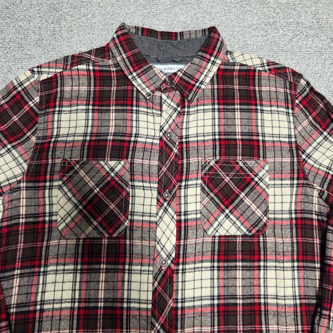 pd&c 웨스턴 플란넬 체크셔츠 L(100) 상품이미지2