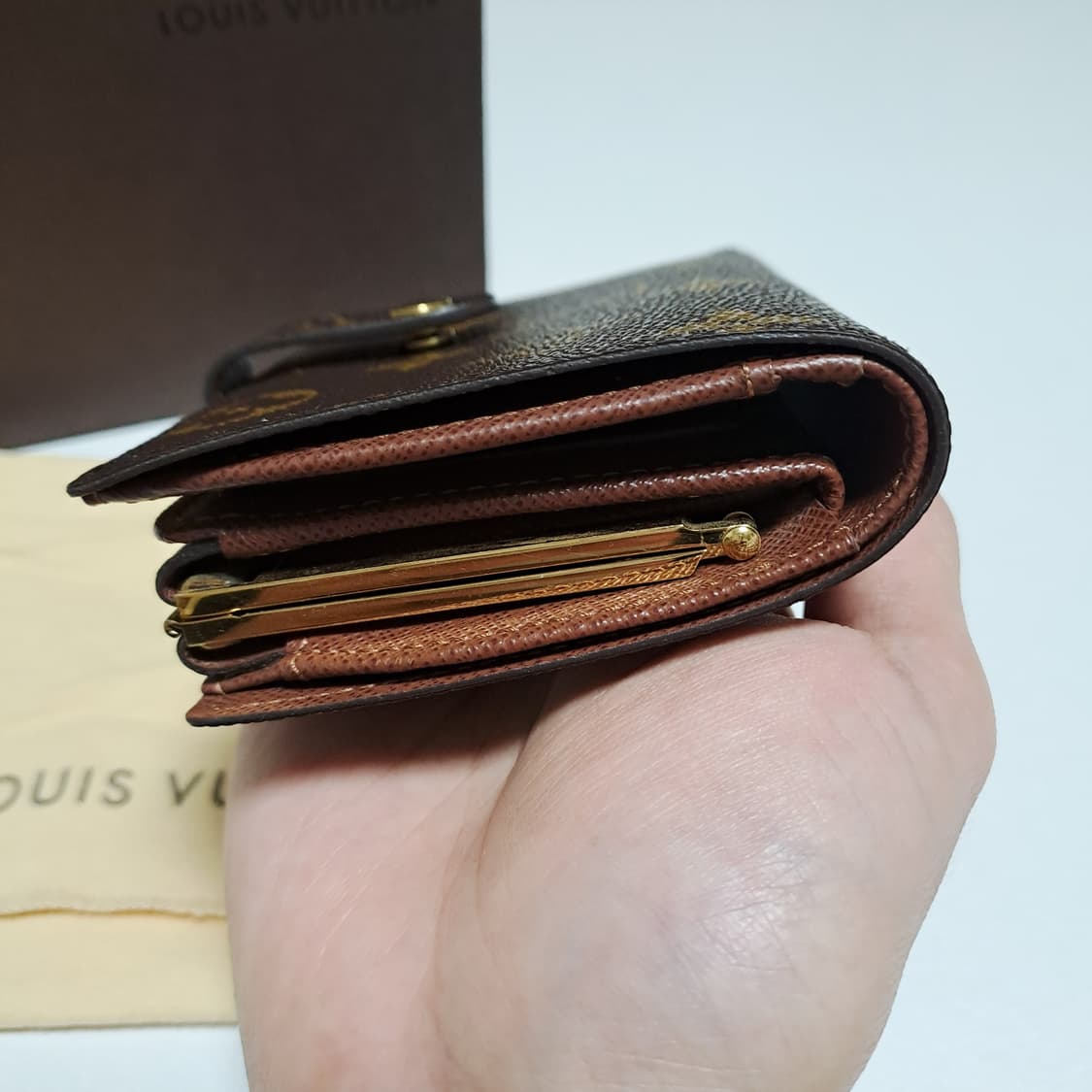 [100%/정품] 루이비통 모노그램 프렌치 퍼스 중지갑, 루이비통지갑 상품이미지9