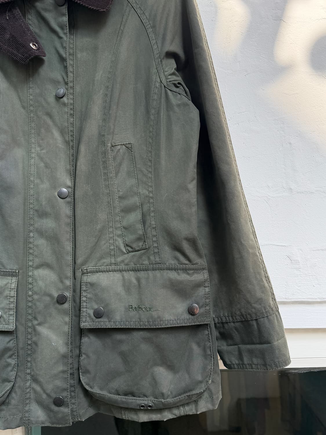 Barbour 바버 비드넬 왁스드 자켓 카키 UK 6 상품이미지5