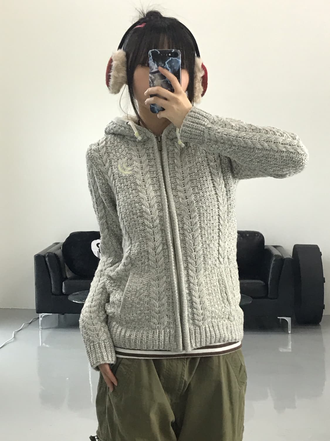 Jpn Twisted KnIt Zip Up Hoodies 상품이미지2
