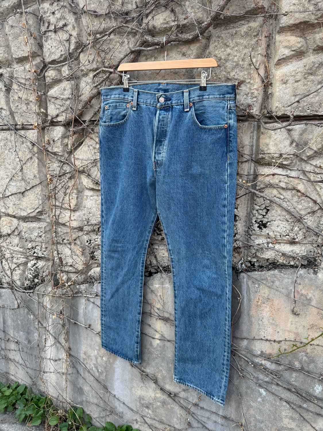 리바이스 빈티지 501 워싱 데님 팬츠 36/32 상품이미지3