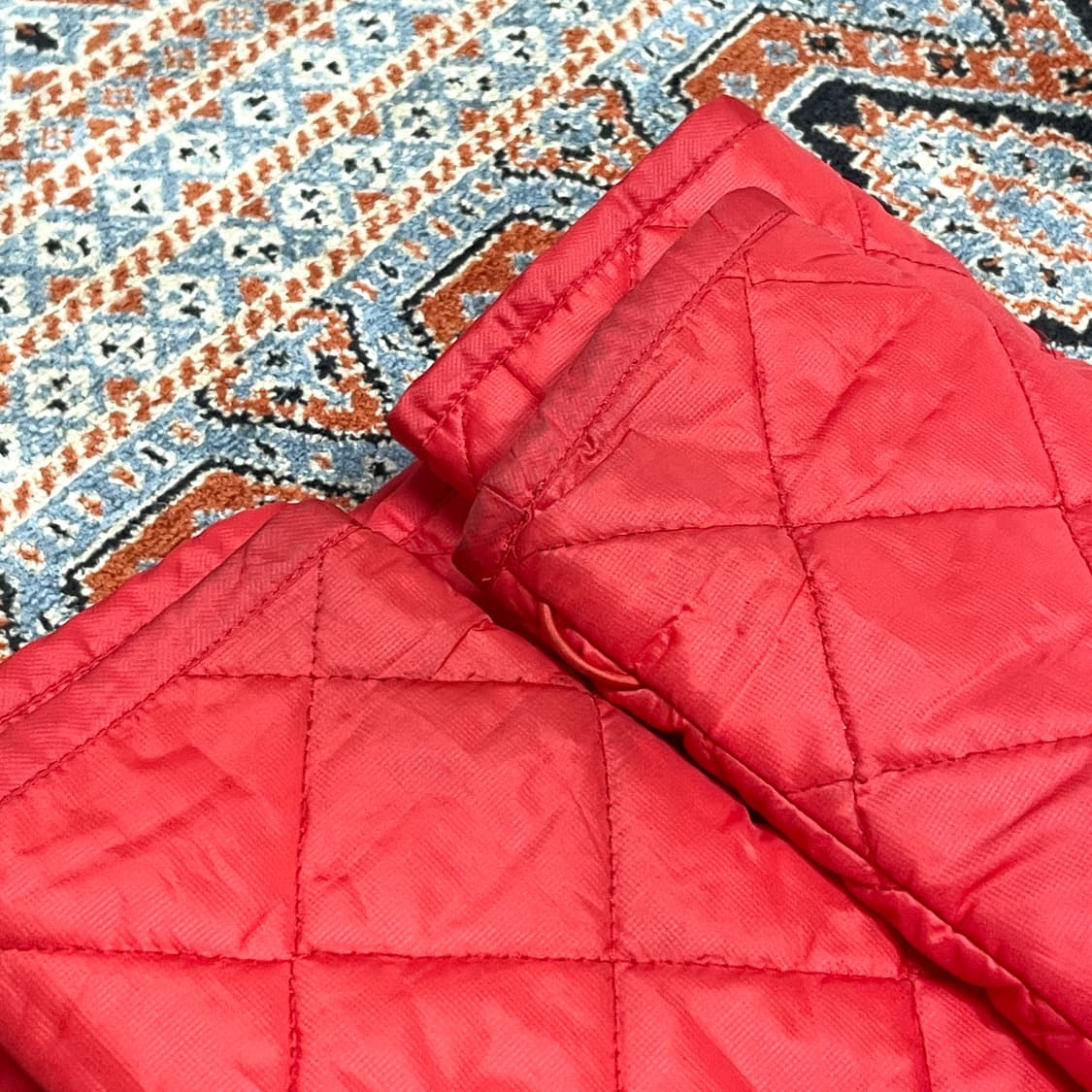 리바이스 레드 퀼팅자켓 여성L 상품이미지6