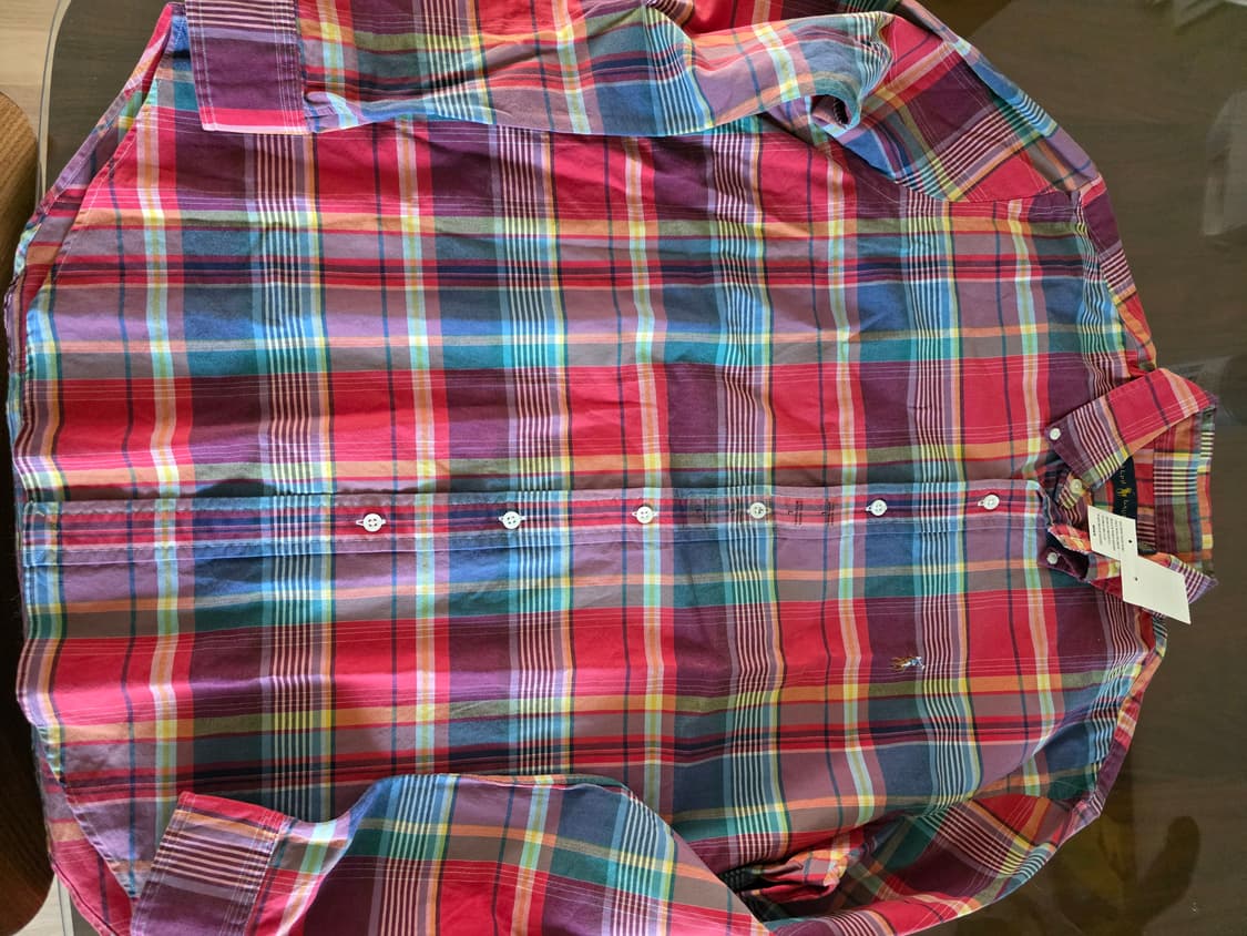 폴로 랄프로렌 멀티컬러 플래드 셔츠 상품이미지2