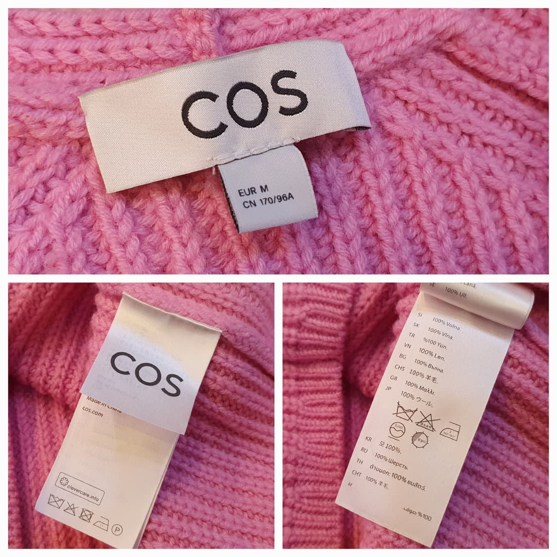 (새상품)66/77.COS 리브드 브이넥니트 상품이미지9