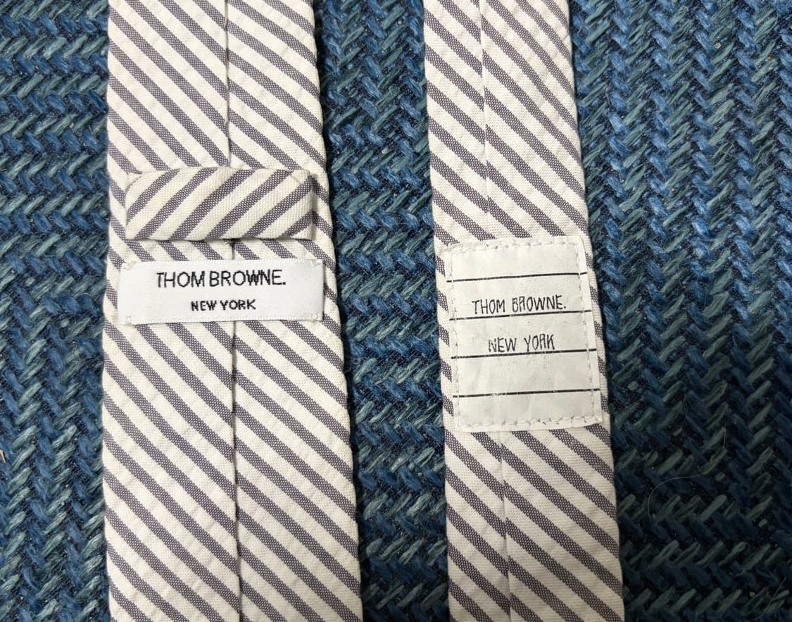 톰브라운 미드그레이 시어서커 넥타이 상품이미지3