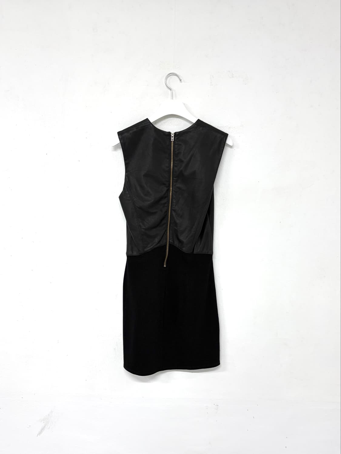 Helmut Lang Leather Trim Mini Dress 상품이미지3