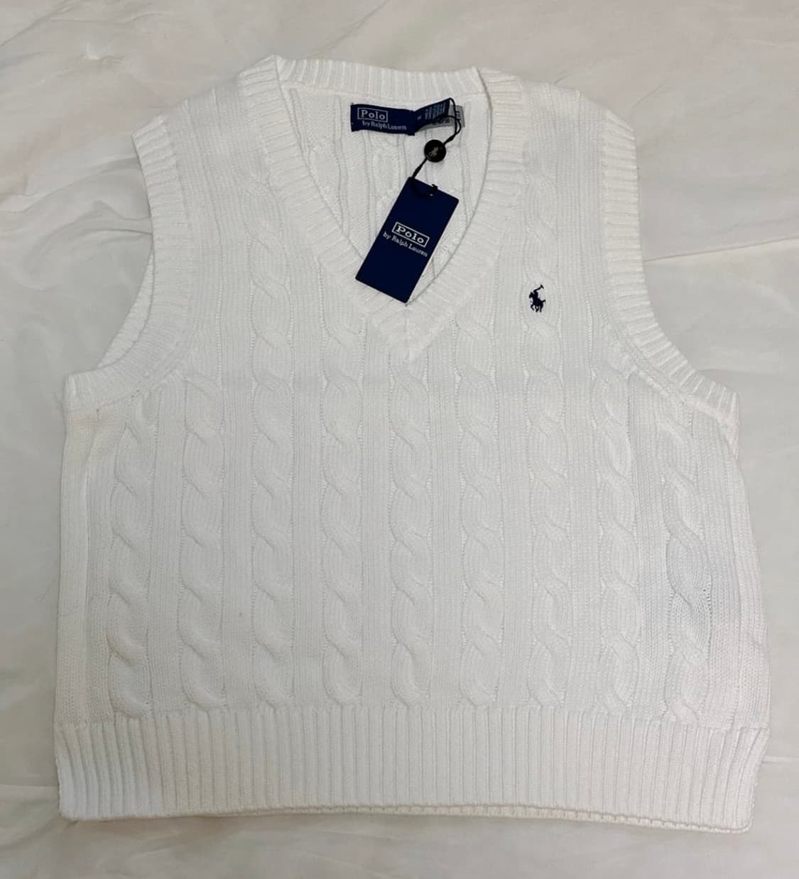 [미 시착 새 상품] 폴로 랄프로렌 브이넥 니트 베스트m 상품이미지3