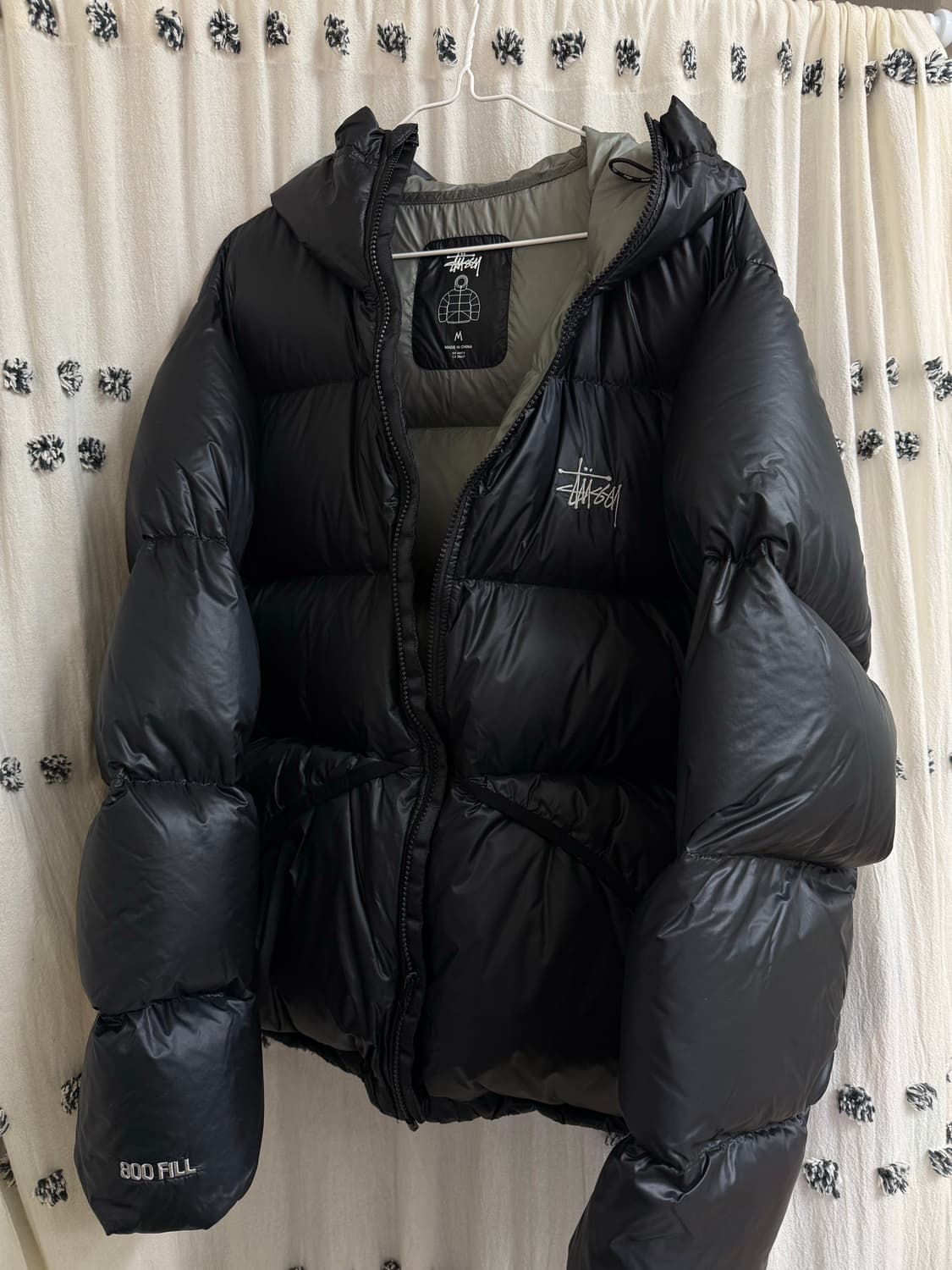 스투시 다운 파카 마이크로 립스탑 팬텀 블랙 M 상품이미지2