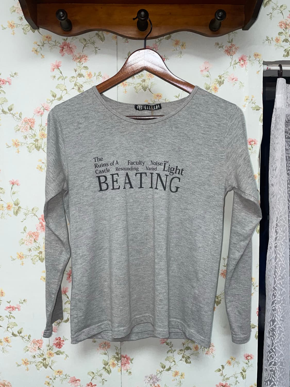 레터링 그레이 롱슬리브 상품이미지1