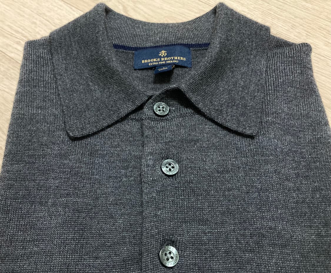 브룩스브라더스 울 카라 니트 M(100) 판매 상품이미지2
