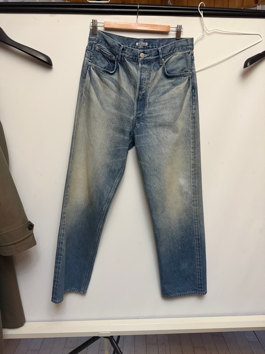 오라리 25aw 셀비지 헤비와이드 데님 상품이미지1