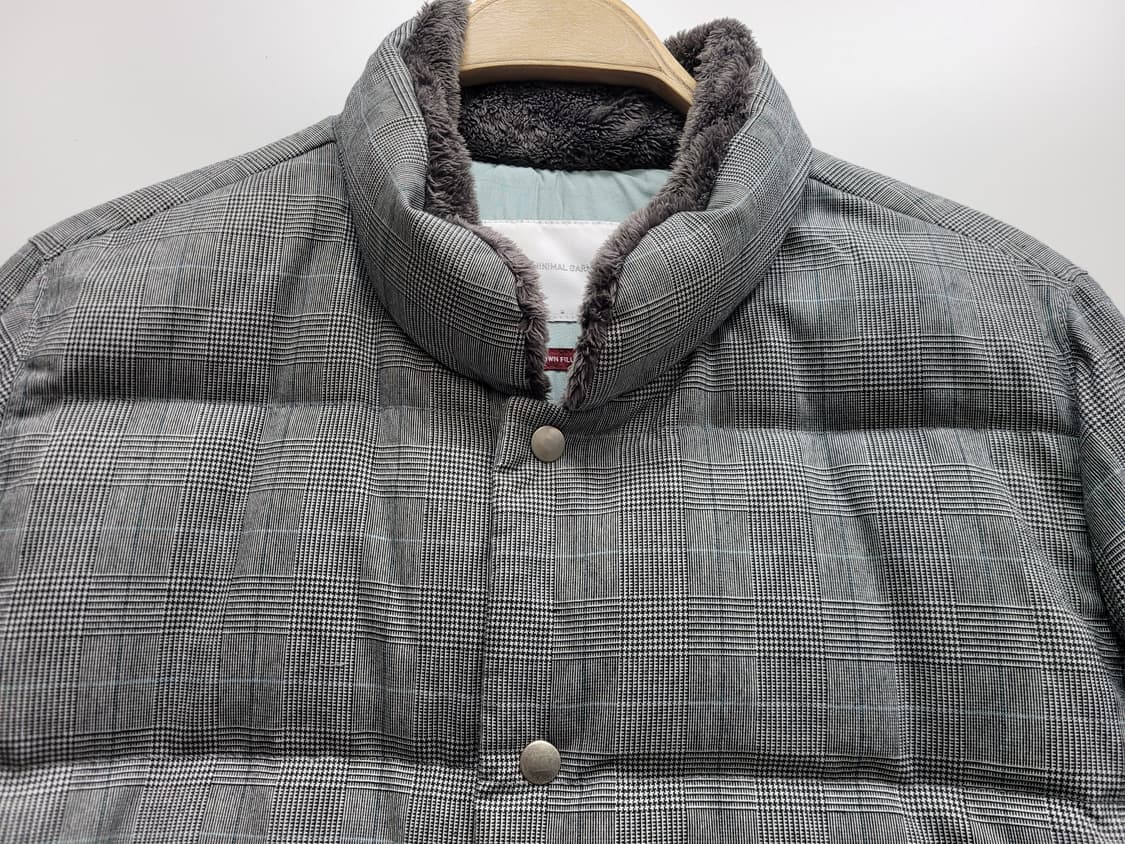 새상품) LIFUL 라이풀 필드 다운 패딩 점퍼 / 남 S 체크그레이 상품이미지4