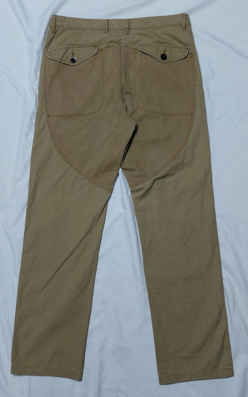 [L] R.NEWBOLD 알뉴볼드 파라핀 가공 헤링본 워크 팬츠 (카멜) 상품이미지7