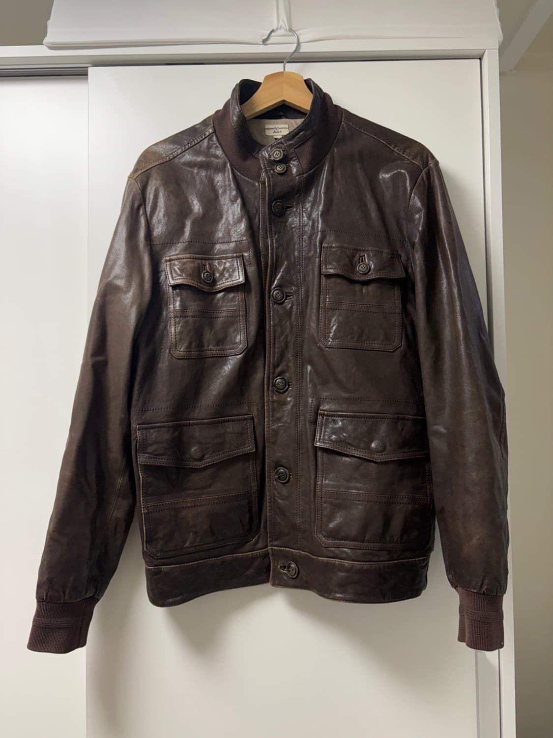 헨리코튼 가죽 자켓 상품이미지1