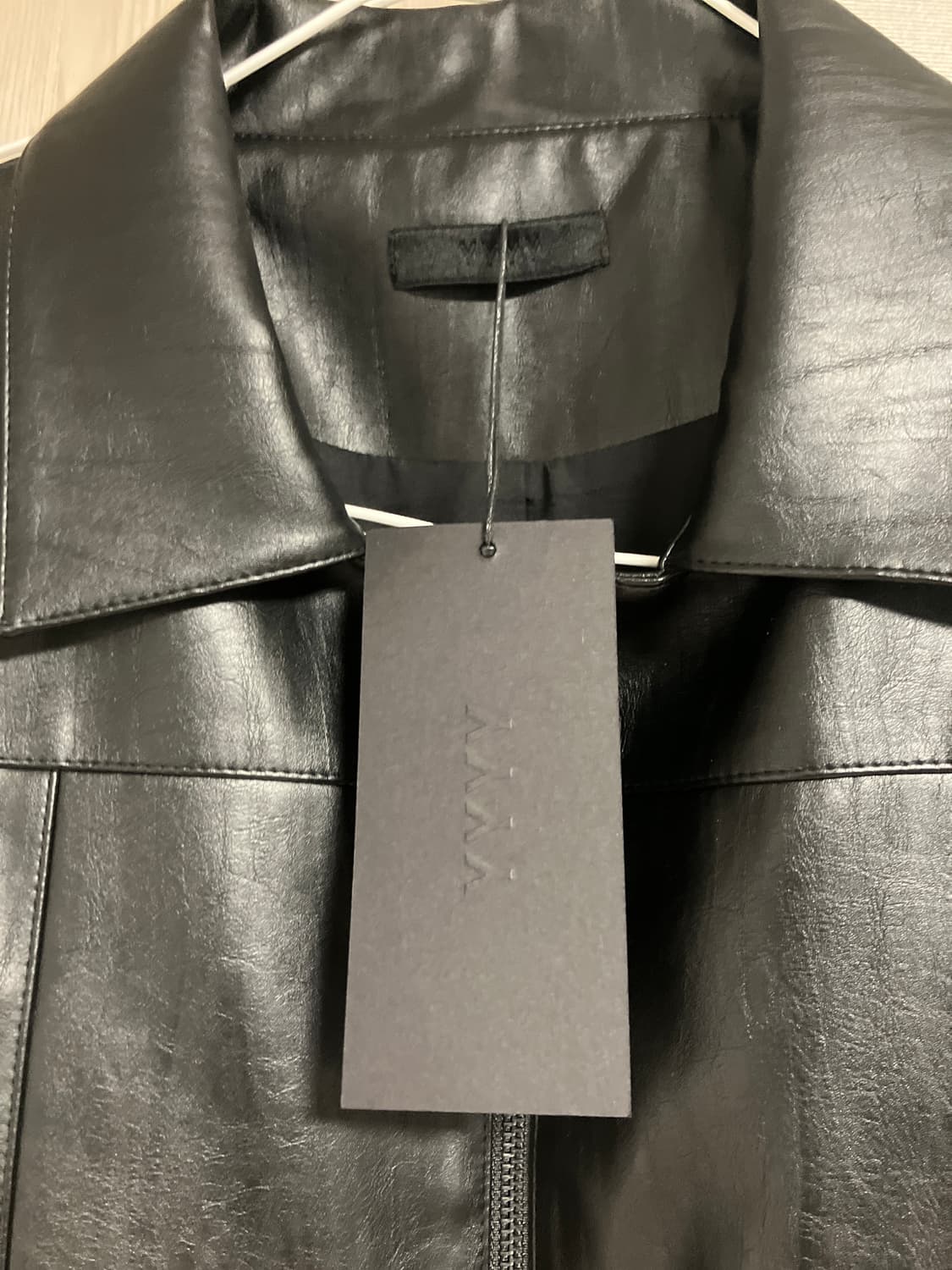 Yyyy VERTICAL CRACK LEATHER JACKET 1사이즈 상품이미지4