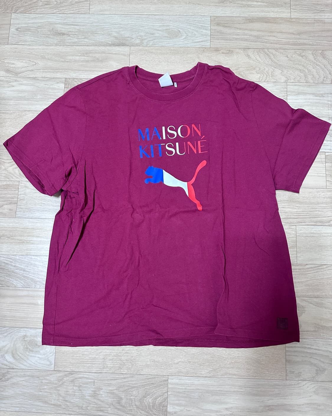 [XL]푸마 x 메종 키츠네 로고 프린트 오버사이즈 티셔츠 상품이미지2