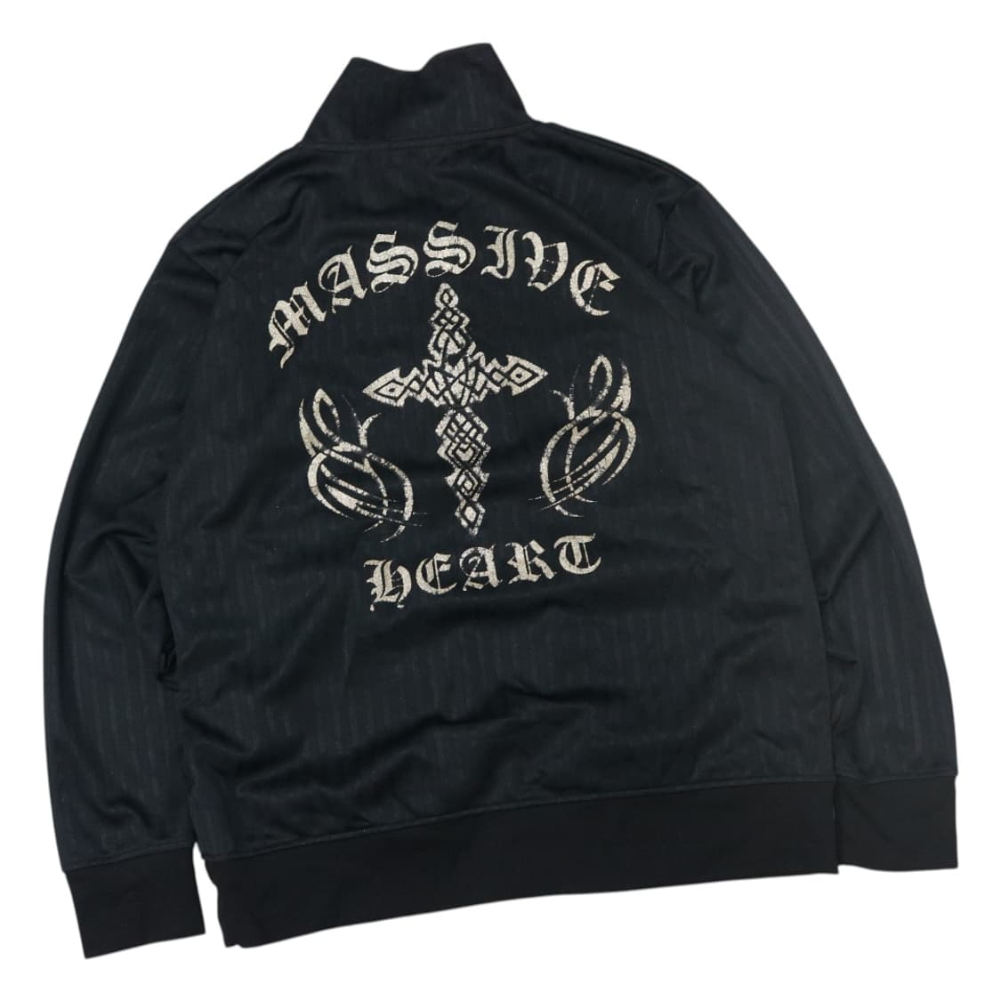 Roushatte 루샤뜨 빅사이즈 고딕 십자가 그래픽 트랙탑 집업 상품이미지1