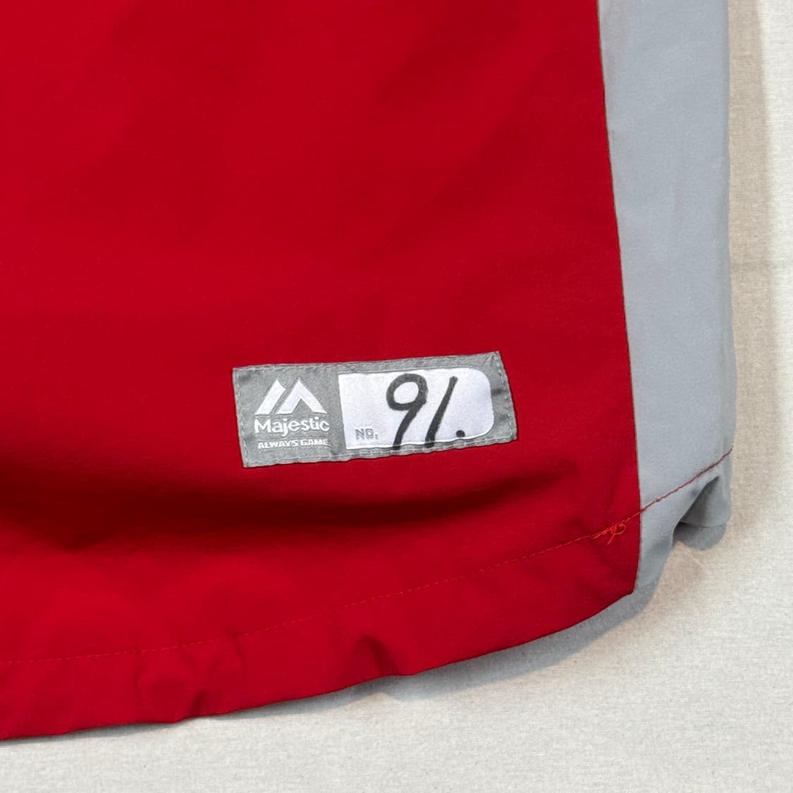 L) 마제스틱 기아 타이거즈 2018 반집업 반팔 바람막이 상품이미지8