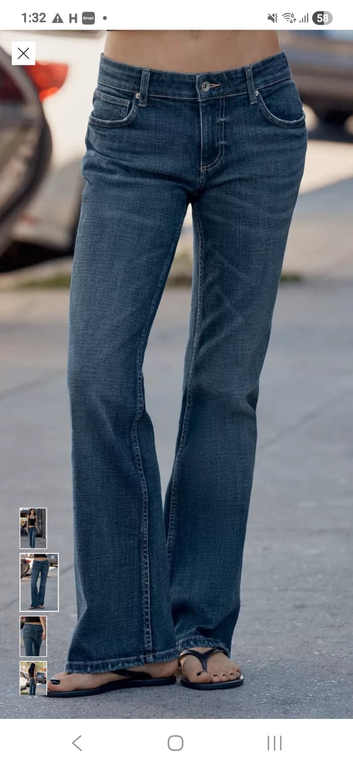 ZARA 데님  TRF BOOTCUT 로우라이즈 38 상품이미지3